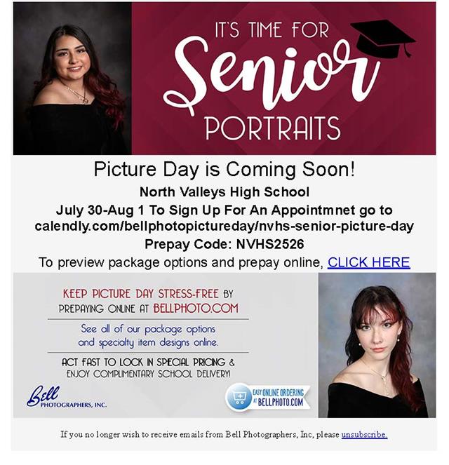  2 students in senior picture dress